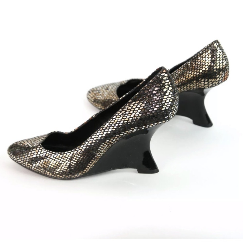 Kelsi Dagger Adore metallic fish scale wedges